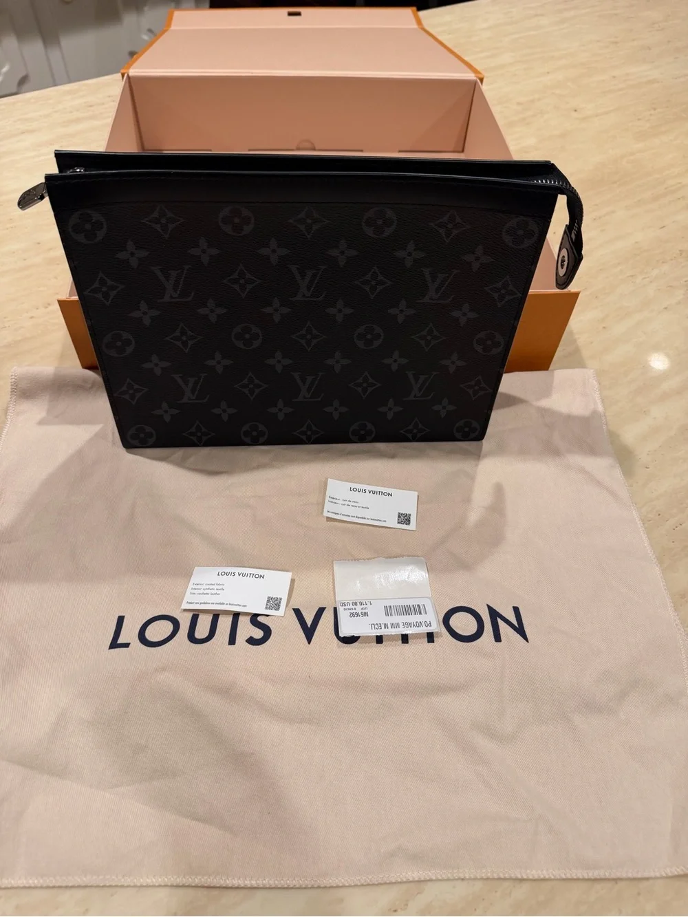 Louis Vuitton Black Monogram Toiletry Pouch
